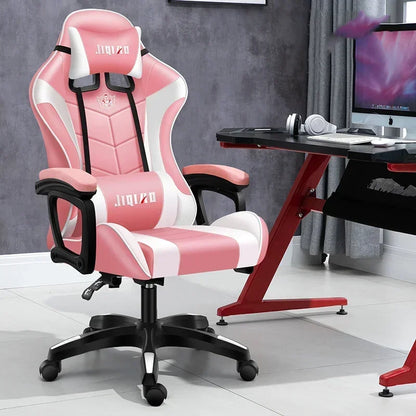 RGB Gaming Chair Ergonomic Computer Chair with Massage Function, Reclining Office Chair, Swivel Gamer Chair with Adjustable Height and Armrests