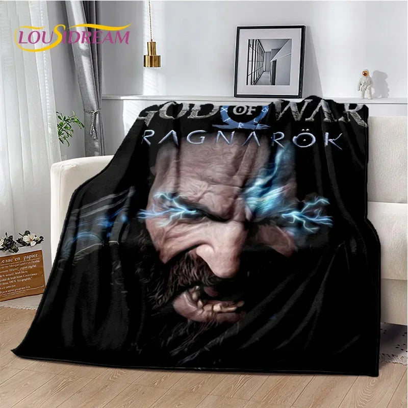 29 Style Kratos God of War Games Cartoon Blanket,Soft Throw Blanket for Home Bedroom Bed Sofa Picnic Travel Office Cover Gifts