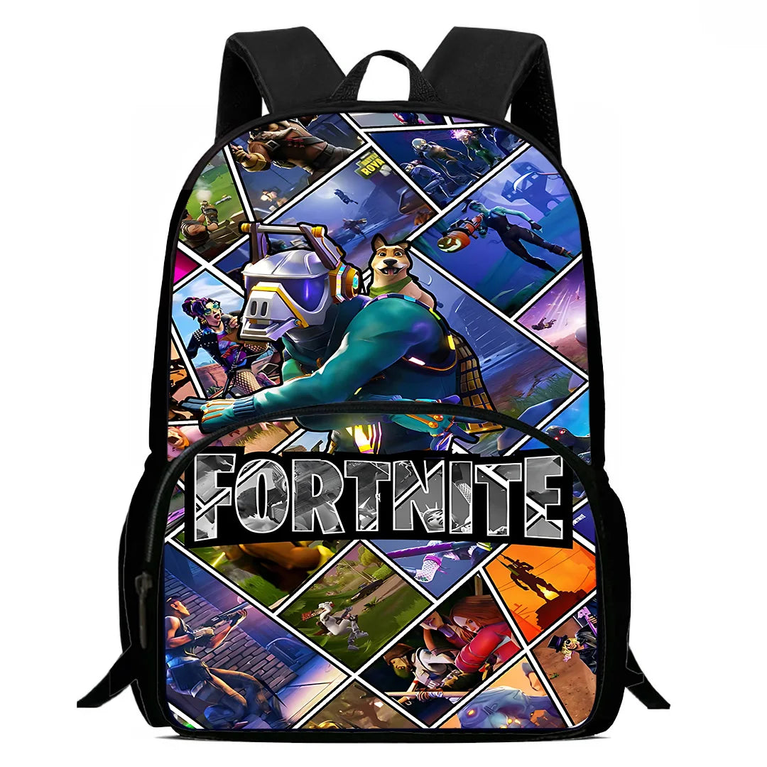 Hot Game Design Child Backpacks Shoulder Bag Pencil Case Fortnite Pupil Large Capacity School Bags for Boys Girls Best Gift
