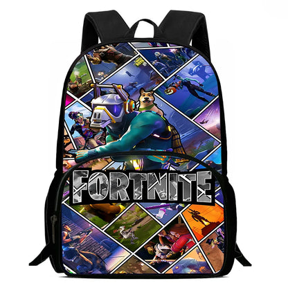 Hot Game Design Child Backpacks Shoulder Bag Pencil Case Fortnite Pupil Large Capacity School Bags for Boys Girls Best Gift
