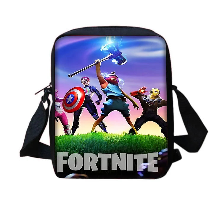 Child School Backpack with Shoulder Bag and Pencil Case School Bags for Hot Game Design Fortnite Boys and Girls Best Gift