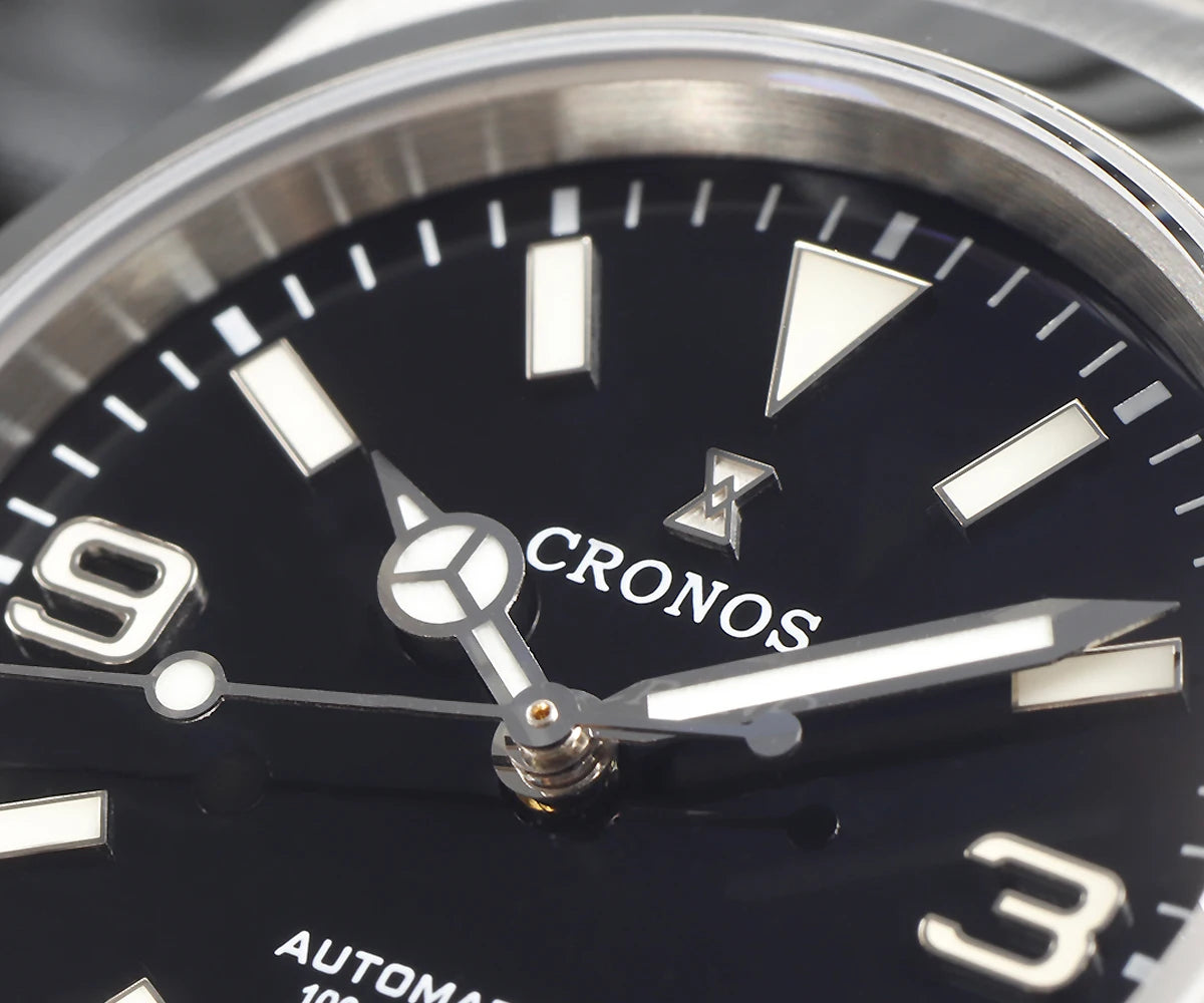 Cronos Luxury Men Watches 36mm Explore Climbing Series Couples Sport Watch NH35 PT5000 Unisex Automatic Mechanical Watch 10Bar