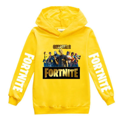 Fortnites Game Hoodies Autumn Hooded Sweatshirt Anime Thin Tracksuit Long Sleeve Pullover Tops Sportswear Halloween Costume Gift