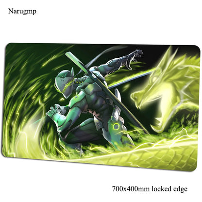 Overwatch-Mauspad 700x400x3mm, Gaming-Mauspad im Anime-Stil, personalisierte Schreibtischunterlage fürs Büro, Notebook-Desk-Mat, Geschenk für Jungen, Padmouse für PC-Gamer