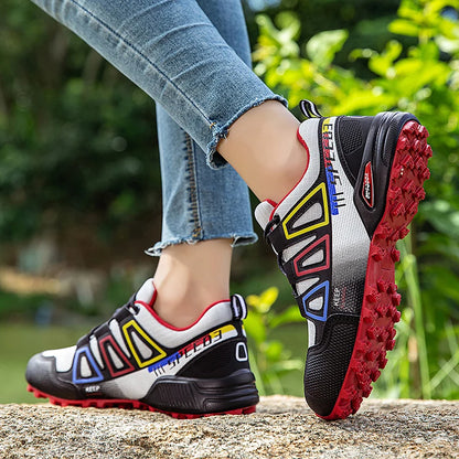 Hiking Shoes Women's Outdoor Hiking Sports Shoes, Non-Slip Hunting Tactical Shoes, Breathable Lace-Up Climbing Shoes, Cycling