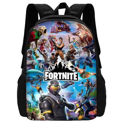 Child School Backpack with Shoulder Bag and Pencil Case School Bags for Hot Game Design Fortnite Boys and Girls Best Gift