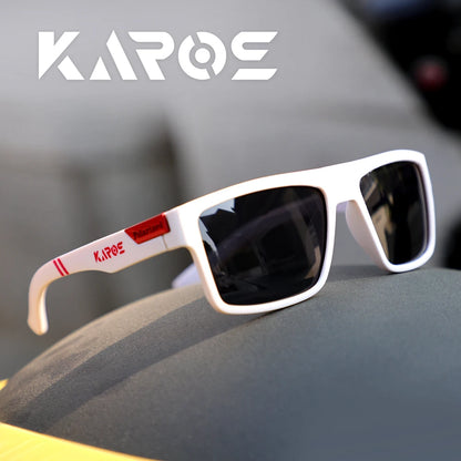 KAROS Fashion Polarized Sunglasses Men Women Luxury Driving Fishing Travel Vintage Square Sun Glasses For Man UV400 Eyewear