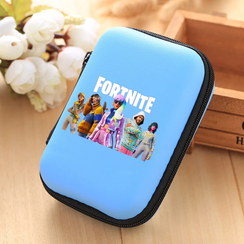 Nova Bolsa de Arrumação Fortnite Multifuncional para Cabos de Dados, Carregadores e Auriculares, Bolsa Protetora de Viagem, Presente de Aniversário para Crianças