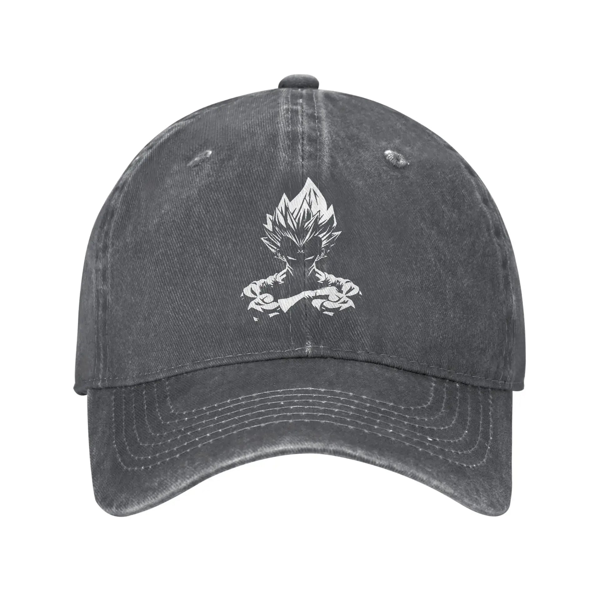 Produit gaming premium Fraquane, Dragon Ball Z Goku DBZ Unisex Style Baseball Caps Saiyan Distressed Denim Hats Cap Retro Workouts Unstructured Soft Snapback Cap