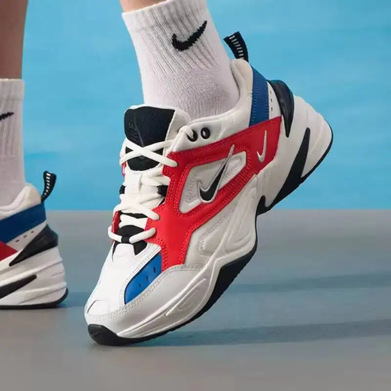 2026 Nike Men's M2K Tekno Retro Chunky Dad Shoes Layered Leather Synthetic Fashion Casual Walking Sneakers AV4789-100
