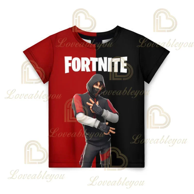 Battle Royale T-shirt Fortnite T Shirt Victory Cartoon Tops Teen Clothes Kids Hero Game Fortress Night 3D Boys Girls Tshirt