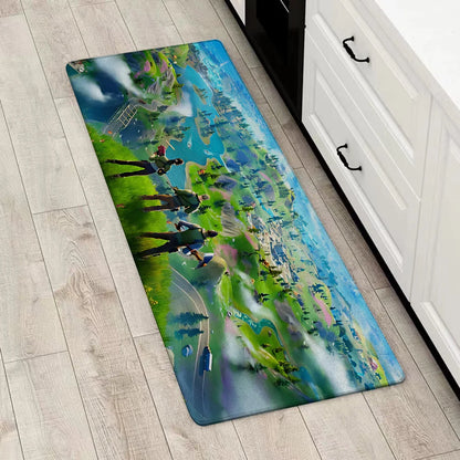 Game Fortnite Entrance Front Door Doormat Non-slip Kitchen Rug Living Room Rugs Balcony Bathroom Foot Mat Floor Mats Carpet