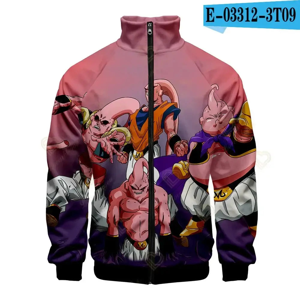 Dragon Ball 3D Print Zipper Hoodie Cool Fashion Men/Women/Kids Long Sleeve Hoodies Sweatshirt Casual Cosplay Jacket Clothes, Produit gaming premium Fraquane