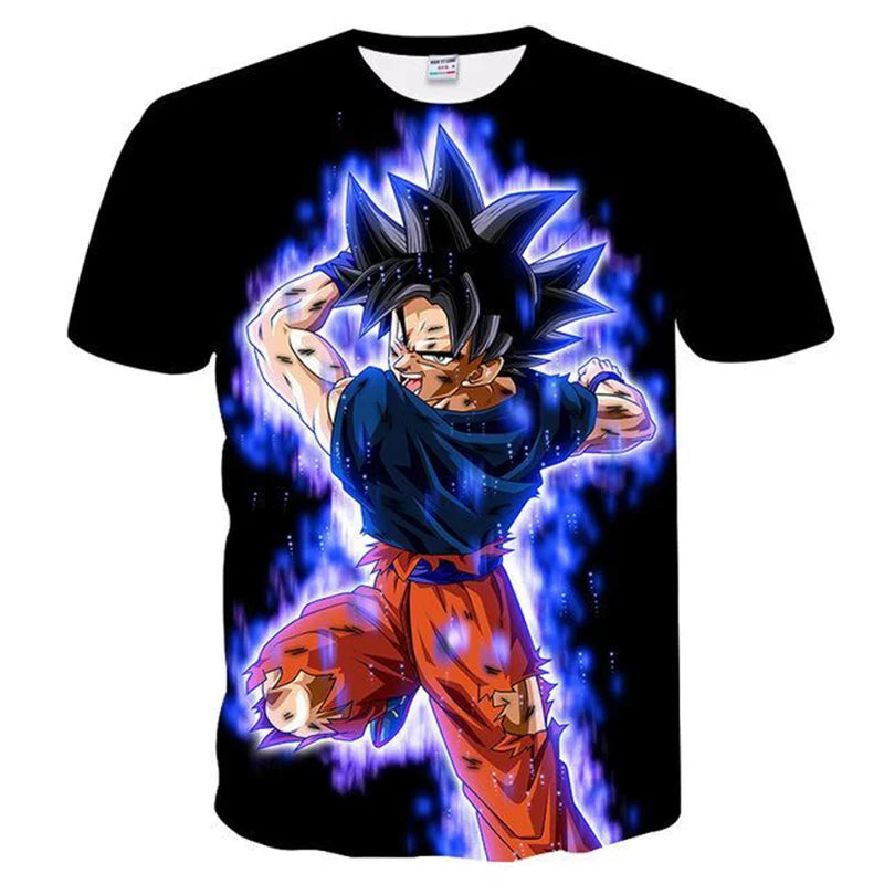 Dragon Ball T-Shirt Kids Tops Tee Anime Figures Son Goku Super Saiyan T-shirt Boys T-shirts Children Clothes Summer Short Sleeve