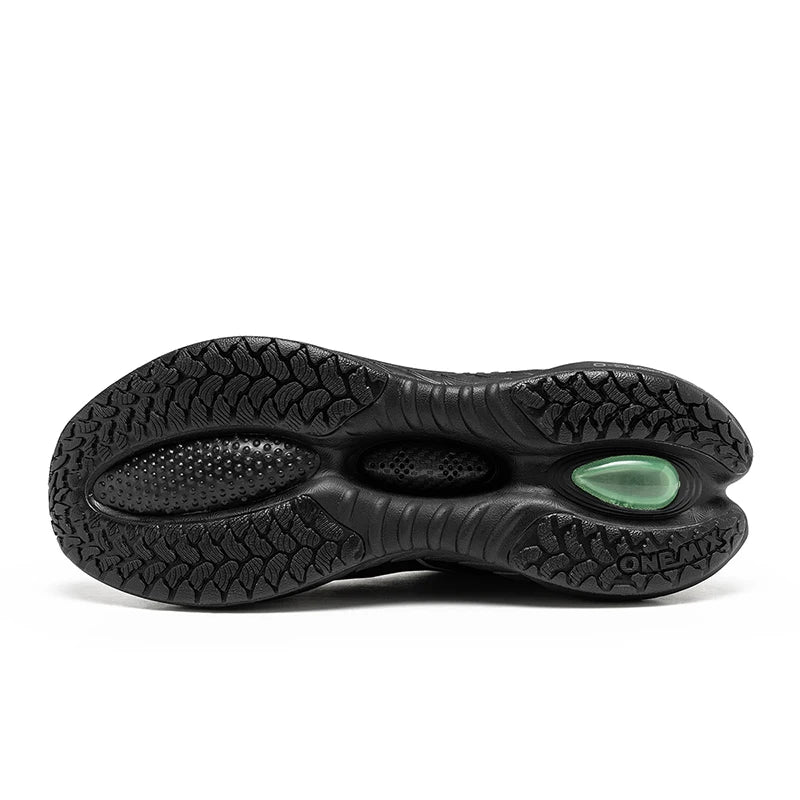 ONEMIX New Cushioning Running Shoes For Men Suitable for Heavy Runners Lace-Up Sports Women Non-slip Outdoor Athletic Male Sneakers