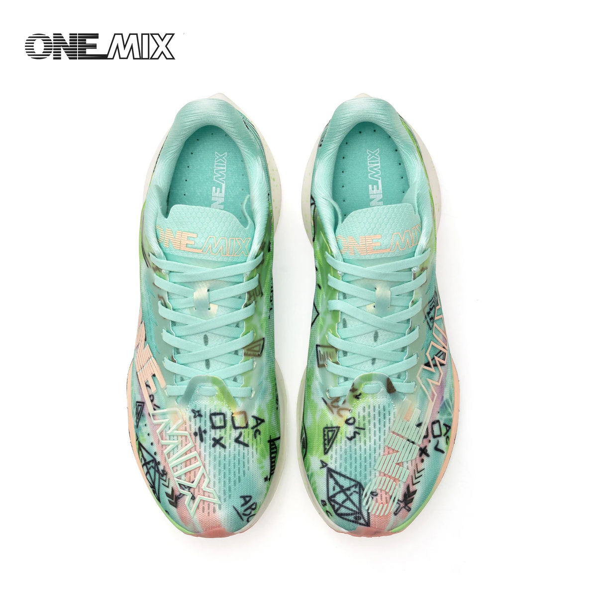 ONEMIX Nowe buty do biegania maratońskiego z podeszwą z nylonu i włókna węglowego – amortyzujące, profesjonalne, zapewniające stabilne wsparcie, ultralekkie, z doskonałym odbiciem