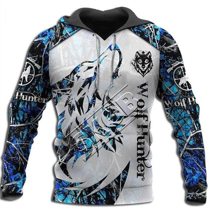 Fashion Autumn Lion, Wolf Hoodies White Tiger Skin 3D All Over Printed Men's Sweatshirt Unisex Zip Pullover Casual Jacket