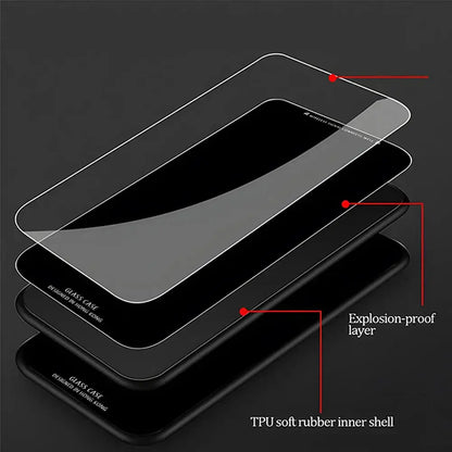 B-Battle-R-Royales-F-FortniteS Phone Case For iPhone 17 Pro Max, 15 Pro, 14, 12, 11, 13 Mini, X, XR, XS, 16 Plus, SE Glass Cover