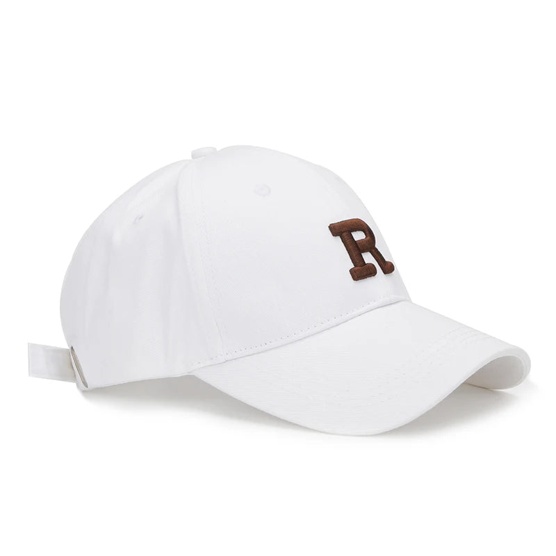 Letter R Embroidery Baseball Cap Cotton Dad Hat Adjustable Cap Men Women Streetwear Outdoor Sports Sun Hat Casual Daily Gorra