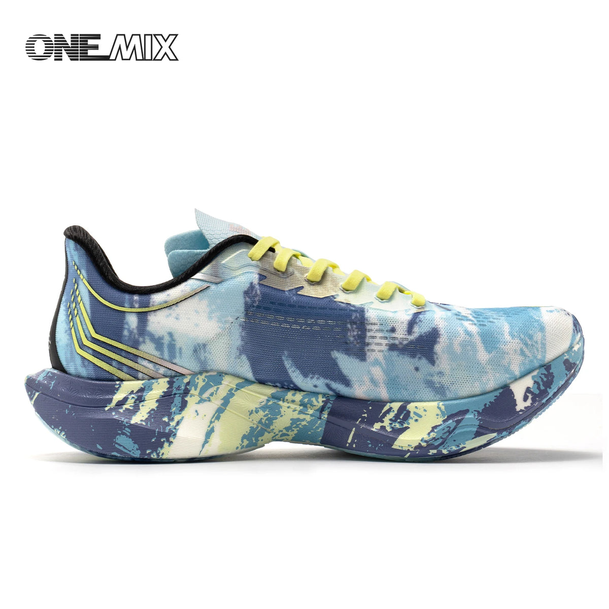 ONEMIX Nowe buty do biegania maratońskiego z podeszwą z nylonu i włókna węglowego – amortyzujące, profesjonalne, zapewniające stabilne wsparcie, ultralekkie, z doskonałym odbiciem