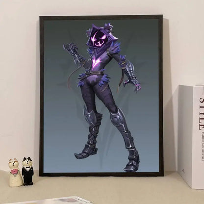 Poster de Jogo F-Fortnite Surpresa — Decoração de Casa, Quadro de Parede para Escritório e Sala de Estar