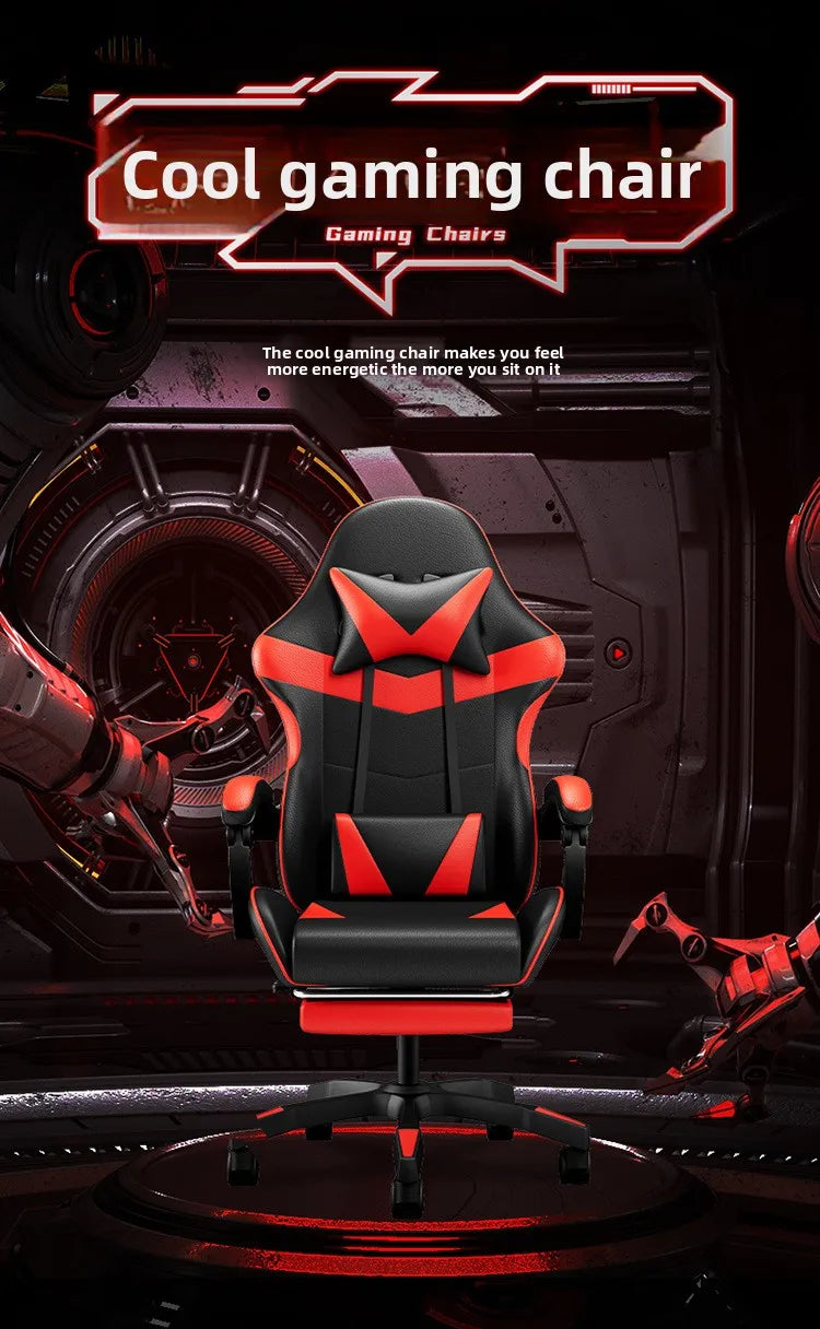 Sedia da gaming ergonomica per computer e scrivania, poltrona reclinabile per home office con supporto lombare per sessioni prolungate, sedia da gioco