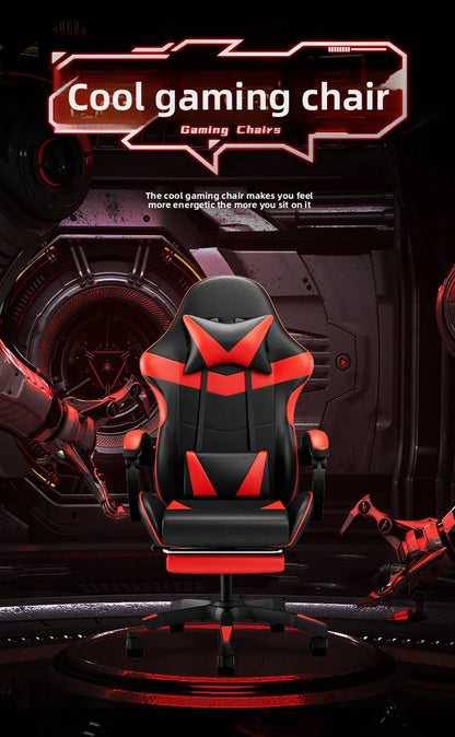 Sedia da gaming ergonomica per computer e scrivania, poltrona reclinabile per home office con supporto lombare per sessioni prolungate, sedia da gioco