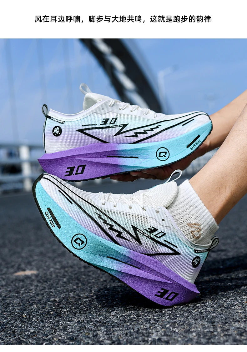 Running Shoes Specialty Men Marathon Sports Carbon Plate Breathable Ultralight Women Comfortable Athletic Cushion Stability Sneakers
