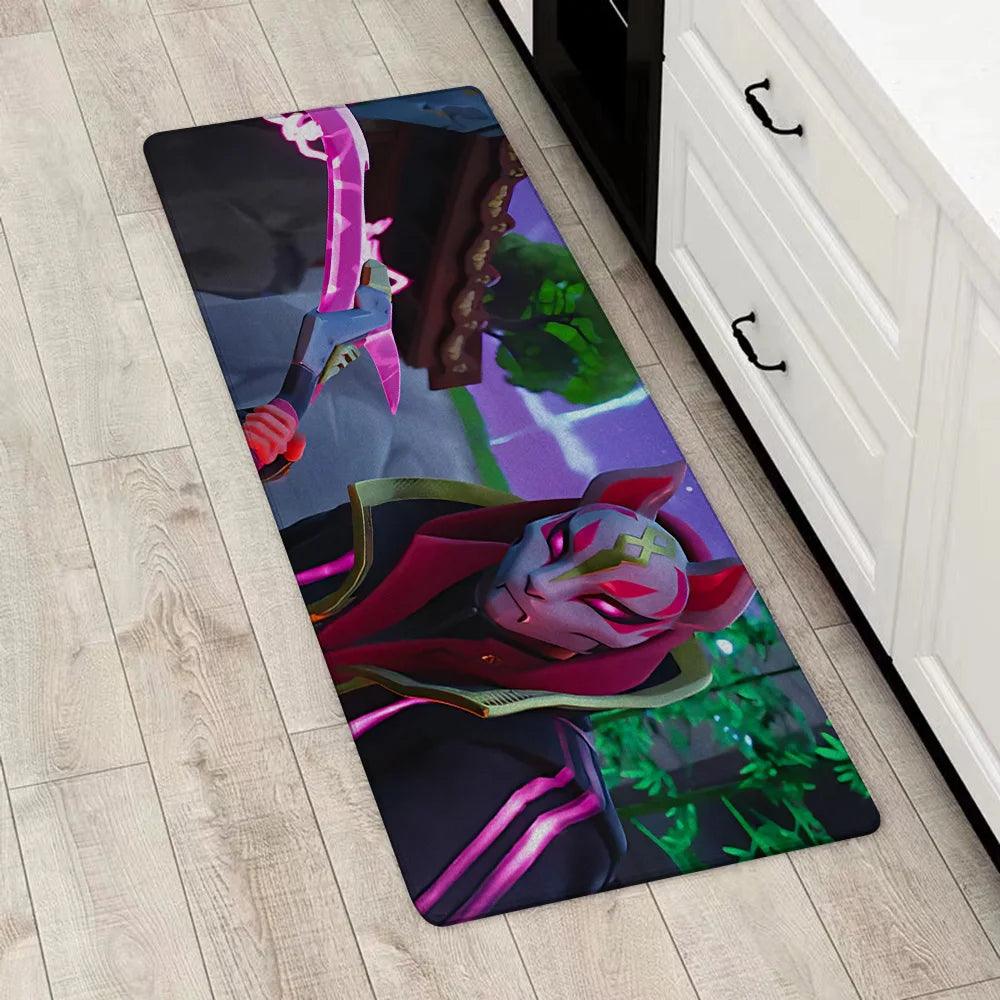 Game Fortnite Entrance Front Door Doormat Non-slip Kitchen Rug Living Room Rugs Balcony Bathroom Foot Mat Floor Mats Carpet