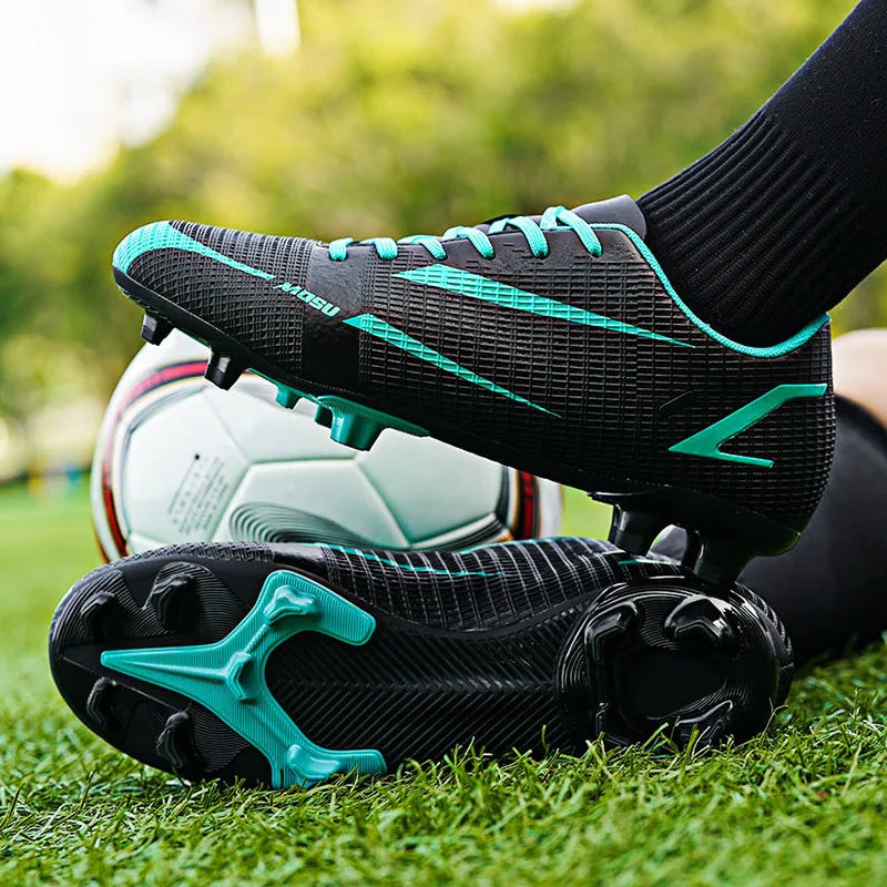 Nouveaux hommes en plein air chaussures de Football crampons pour adultes longues pointes bottes de Football formation chaussures de Sport baskets antidérapant formation unisexe