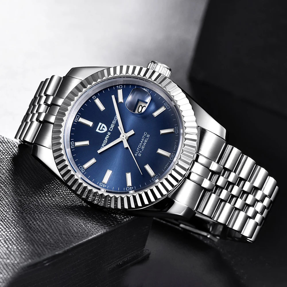 PAGANI DESIGN Men Mechanical Watch Luxury Automatic Watch Jubilee Bracelet Japan Movement 100M Waterproof Sport Wristwatch 1645