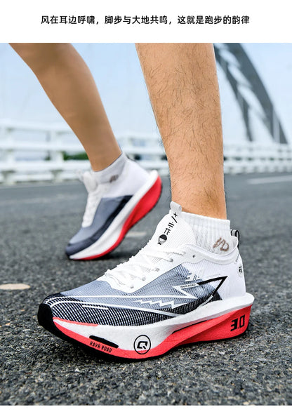Running Shoes Specialty Men Marathon Sports Carbon Plate Breathable Ultralight Women Comfortable Athletic Cushion Stability Sneakers