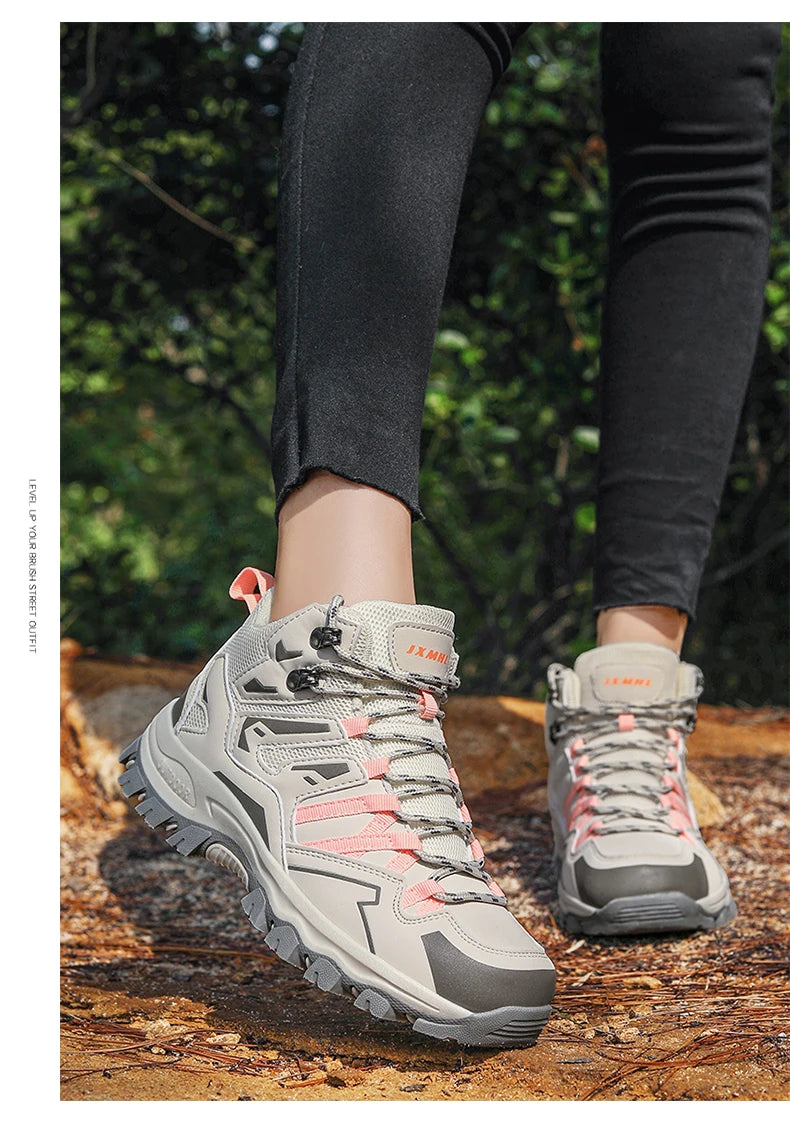 Buty turystyczne unisex, buty sportowe do wędrówek na świeżym powietrzu, buty kempingowe, damskie wodoodporne buty do spacerów, antypoślizgowe buty turystyczne