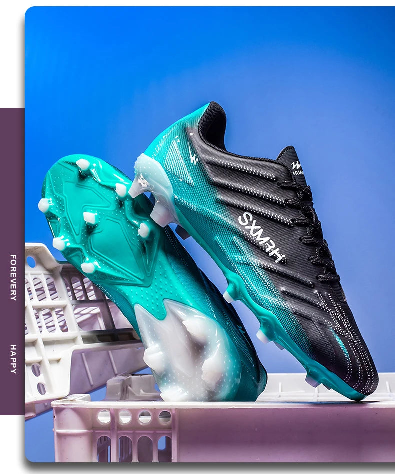 Double Star Adult Youth AG Soccer Cleats Non Slip Durable Artificial Natural Grass Football Shoes for Training Match Men Women