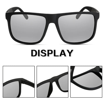 Brand Designer Men's Sun Glasses Vintage Square Sunglasses Men Women Luxury  Driving Fishing UV400 Eyewear Men