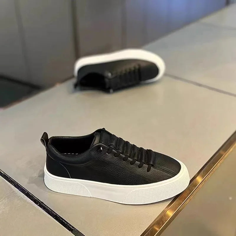 Vyriški sportiniai bateliai, kasdieniai batai, vyriški plokščiapadžiai batai, „Zapatillas Hombre“, lengvi, pagaminti iš PU odos, kvėpuojantys batai, vyriški balti sportiniai teniso bateliai