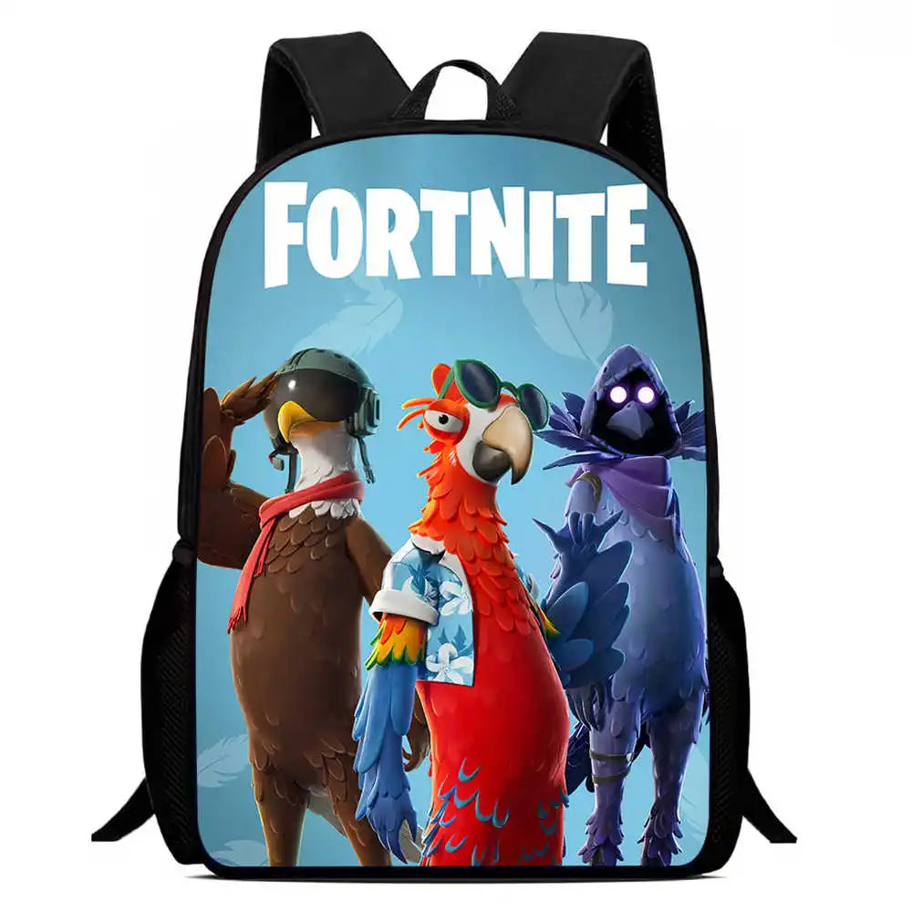 Kids School Backpack Cartoon Fortnite Bags for Girls Boys Durable Lightweight Large Capacity Breathable