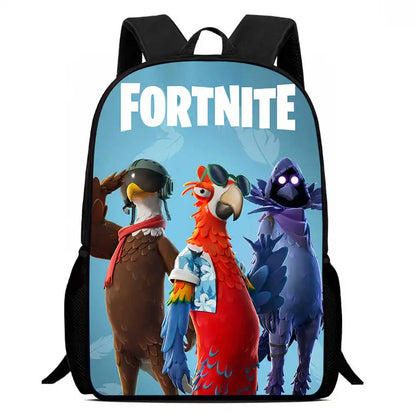 Kids School Backpack Cartoon Fortnite Bags for Girls Boys Durable Lightweight Large Capacity Breathable