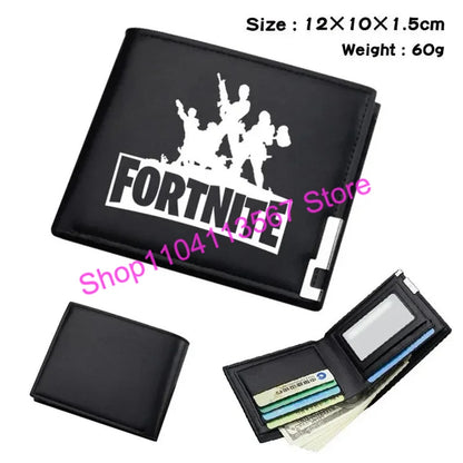 Fortnite Anime Figures Wallet Victory Royale PU Leather Purse Coin Holder Money Clutch Wristlet Cover Wallet Card Holder