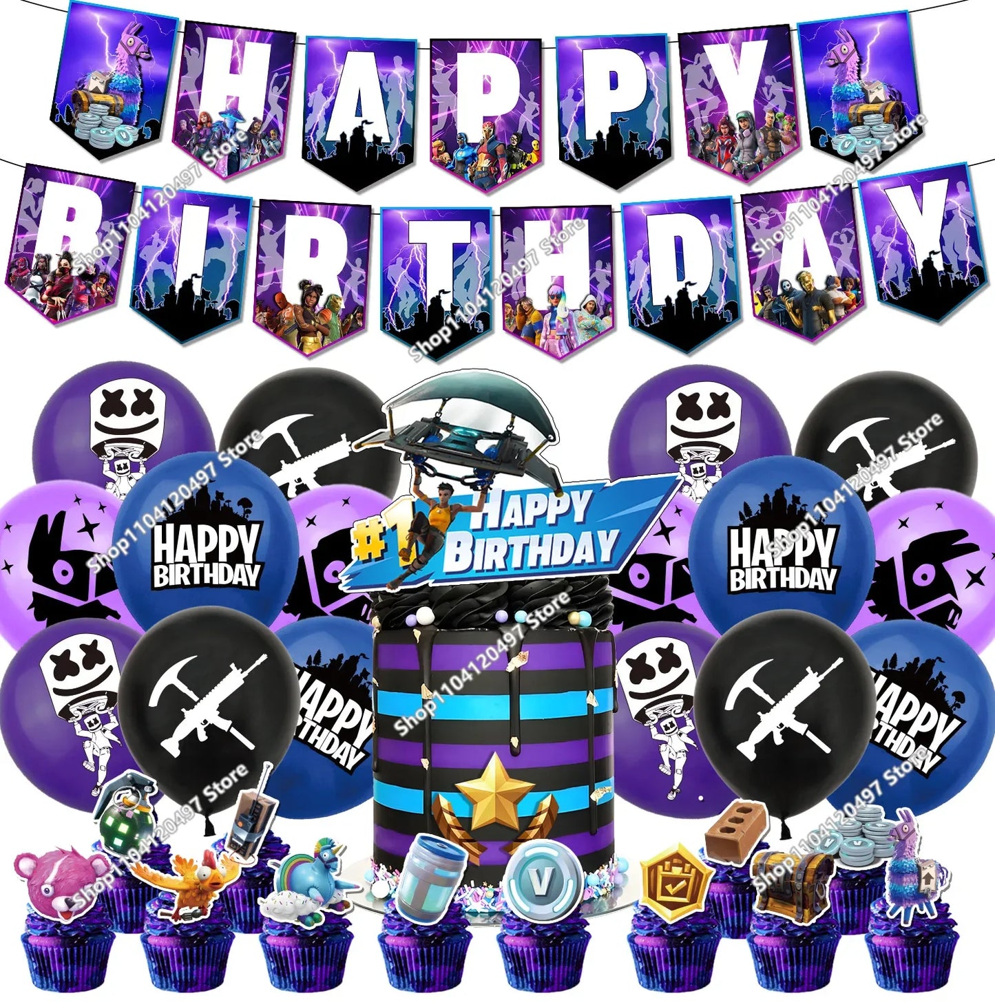 Fortnite Anime Games Figure Model PVC Dolls 8pcs/set Figure Toys Trooper Figurine Anime Collection Kids Fans Birthday Xmas Gifts