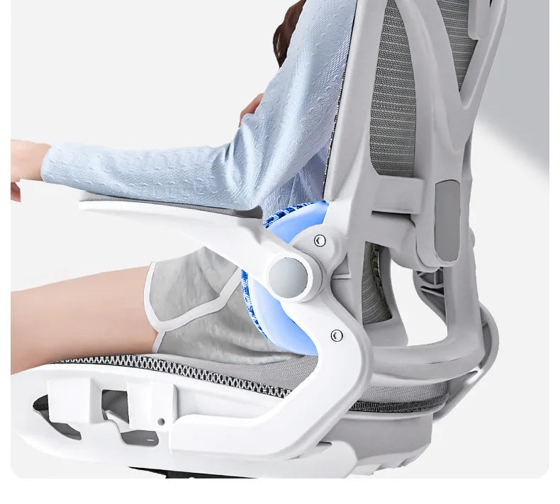 Ergonomic Gaming Chair with 3D Lumbar Support, Breathable Mesh Office Chair, Racing Style High-Density Sponge Seat, Adjustable Swivel Computer Desk Chair