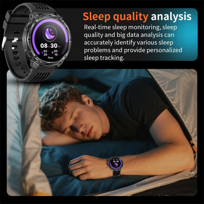New Original 1100mAh Battery Men Smart Watch Outdoor GPS 10ATM Waterproof Bluetooth Call Sport Smartwatch For Android IOS Phones