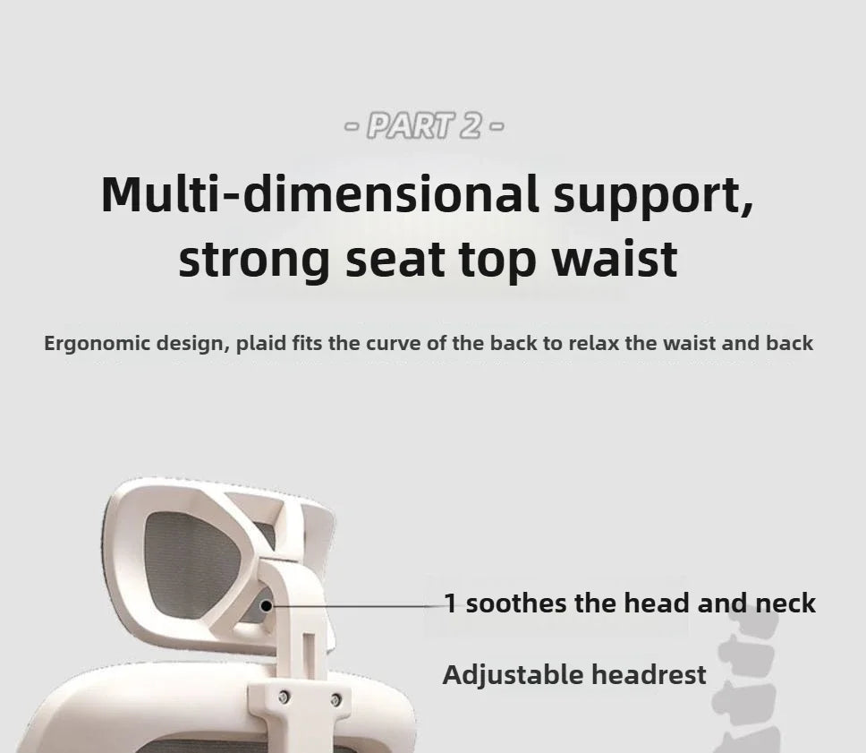 Ergonomic Office Chair with Comfortable Backrest, Computer Desk Chair, Student Study Chair, E-Sports Gaming Chair for Home Office