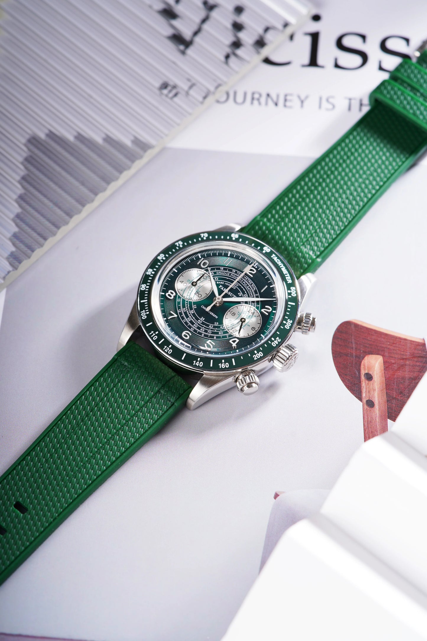 FARASUTE New Japan VK64 Quartz Movement Men Watch Casual 10Bar Waterproof Speed Sports Chronograph Wristwatch Clock Reloj Hombre