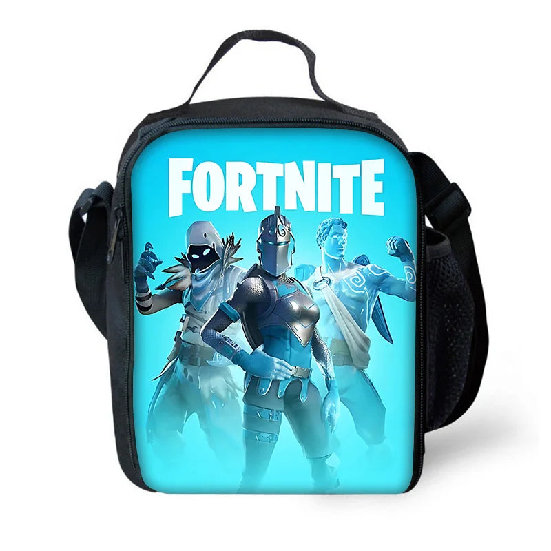 Hot Game Child Backpacks Lunch Bag Pencil Case Pupil Large Capacity School Bags Design-Fortnite For Boy Girl Best Gift