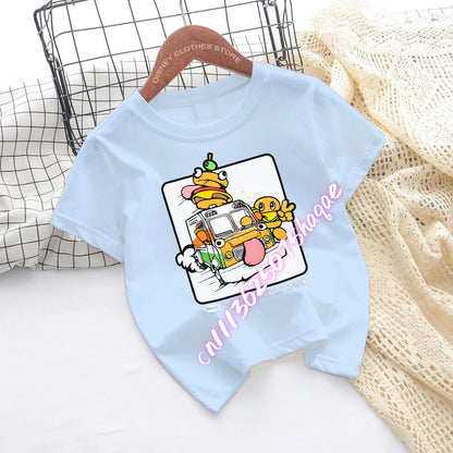 Fortnite Children’s T-shirts Game Cartoon Printed Characters Fortress Night Tees Game Short Sleeve Tops Summer Boys and Girls Clothes