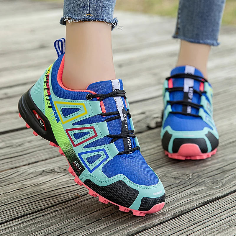 Hiking Shoes Women's Outdoor Hiking Sports Shoes, Non-Slip Hunting Tactical Shoes, Breathable Lace-Up Climbing Shoes, Cycling
