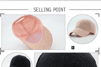 CNTANG Brand Summer Lace Hat Cotton Baseball Cap For Women Breathable Mesh Girls Snapback Hip Hop Fashion Female Caps Adjustable