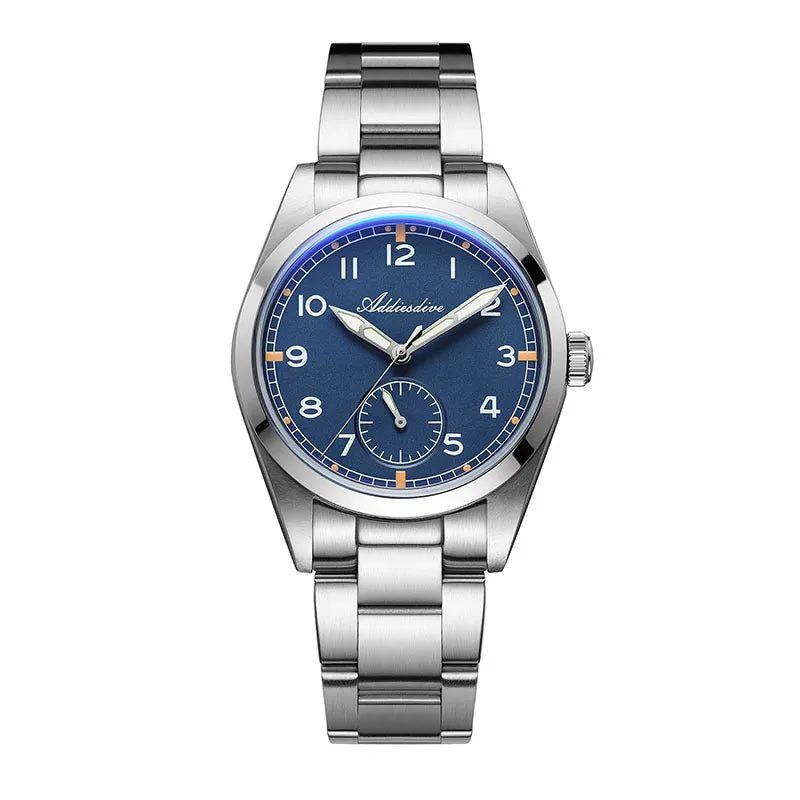 ADDIESDIVE 36mm Men's Quartz VH60 Watch BGW9 Luminous Bubble Mirror Pot Cover Glass 10Bar Waterproof Stainless Steel Watch