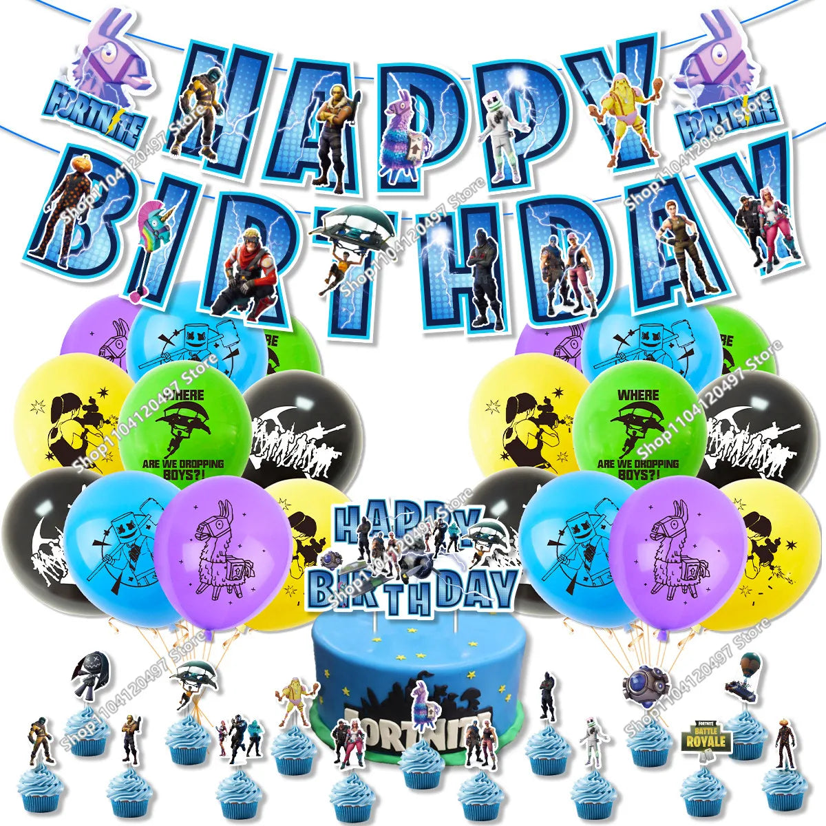 Fortnite Anime Games Figure Model PVC Dolls 8pcs/set Figure Toys Trooper Figurine Anime Collection Kids Fans Birthday Xmas Gifts
